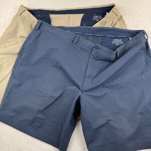 [Lot of 2] Vineyard Vines On-The-Go Shorts Mens‎ 50 Blue Khaki Performance